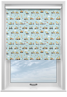 Tool Time, Light Blue - Roller Blind